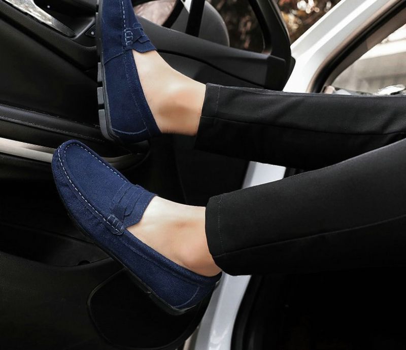 Buffon Heren Loafers Schoenen - Blauw