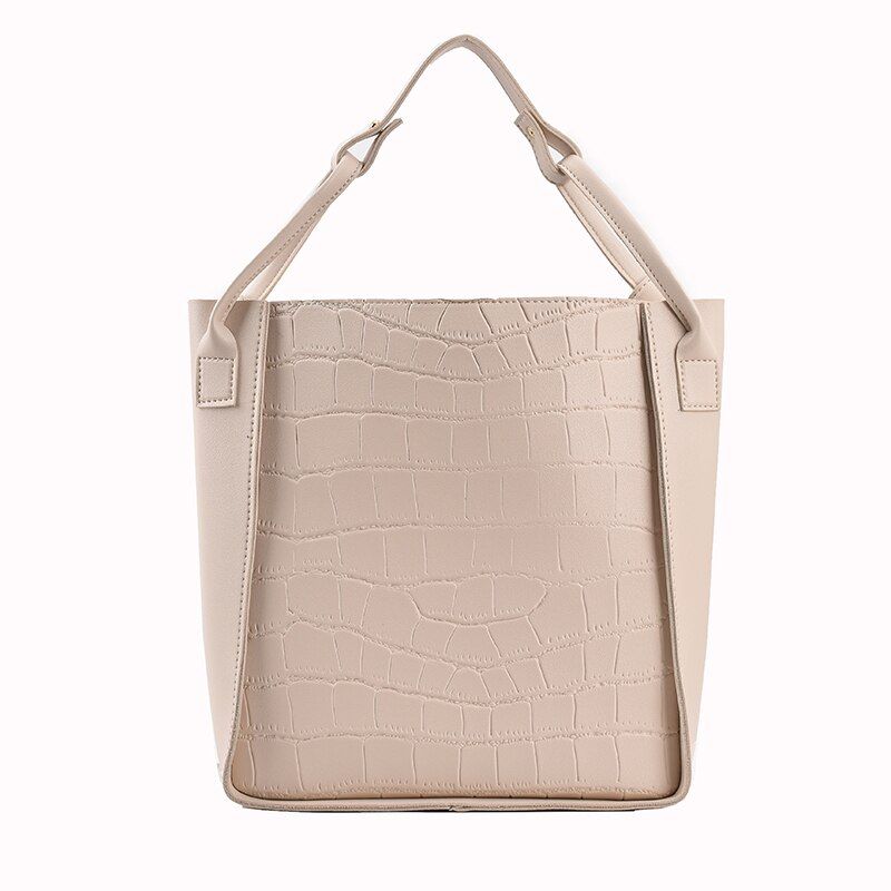 Buitron Dames Leren Crossbody Handtas - Beige