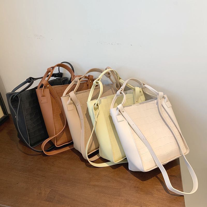 Buitron Dames Leren Crossbody Handtas - Beige
