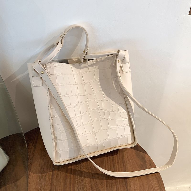 Buitron Dames Leren Crossbody Handtas - Beige