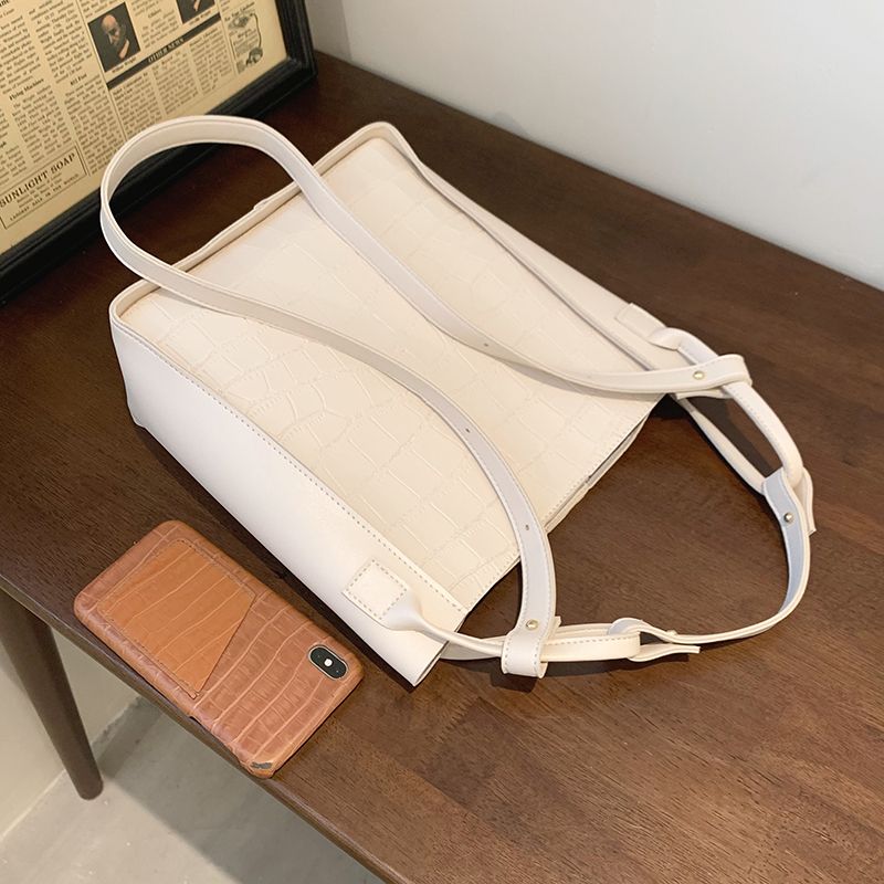 Buitron Dames Leren Crossbody Handtas - Beige