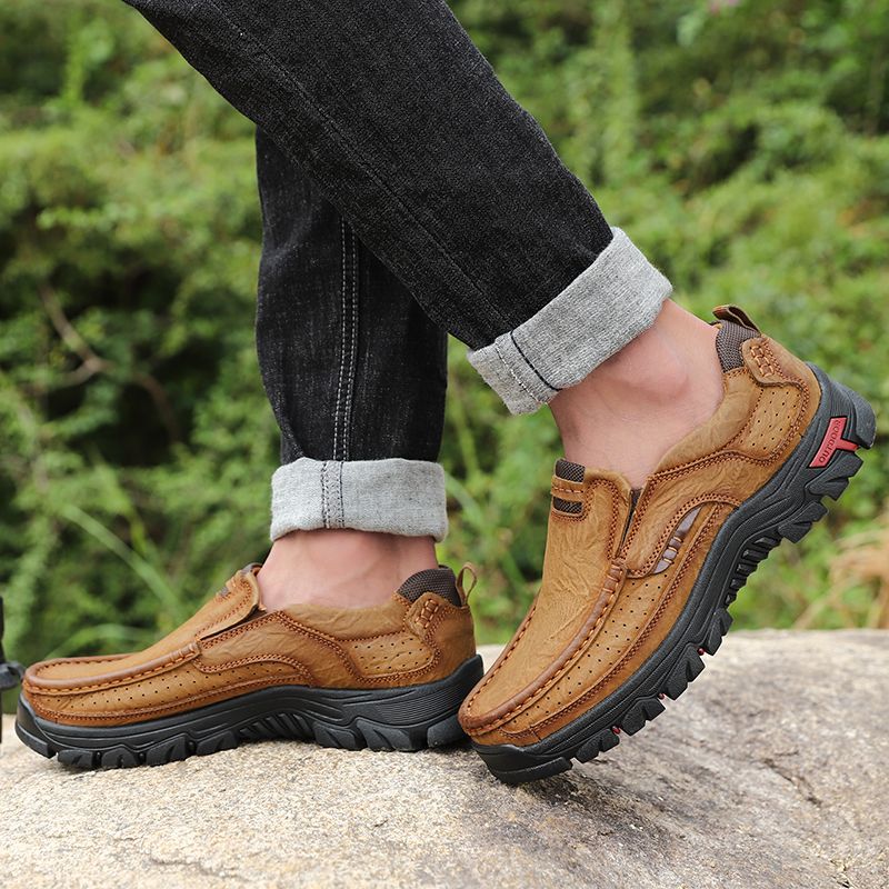 Bustamante Heren Loafers Casual Schoenen - Koffie