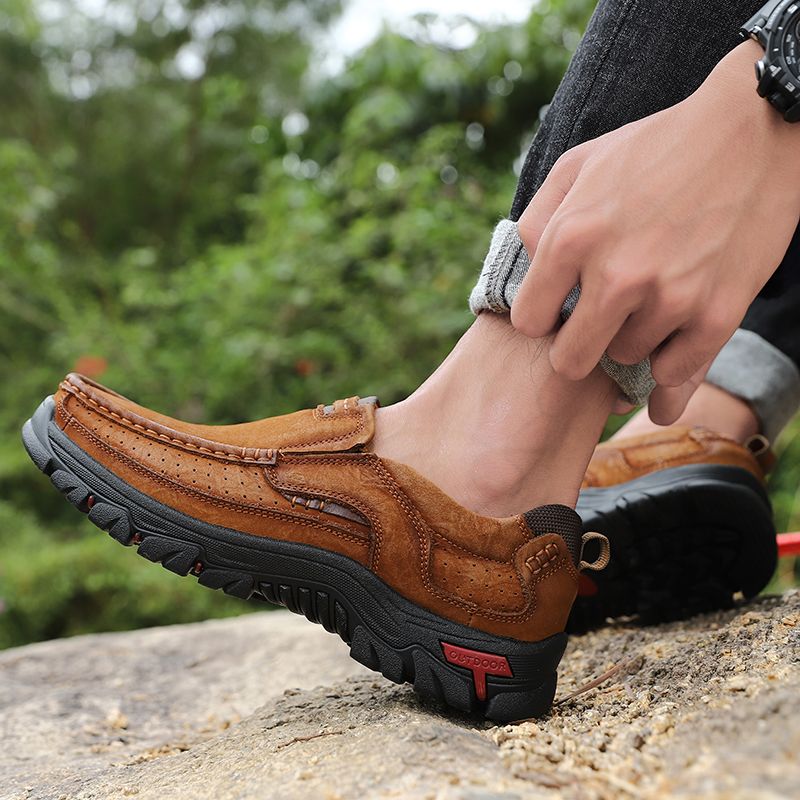 Bustamante Heren Loafers Casual Schoenen - Koffie