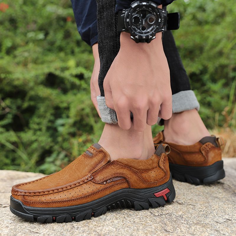 Bustamante Heren Loafers Casual Schoenen - Koffie