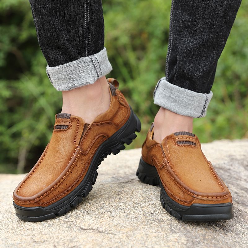 Bustamante Heren Loafers Casual Schoenen - Koffie