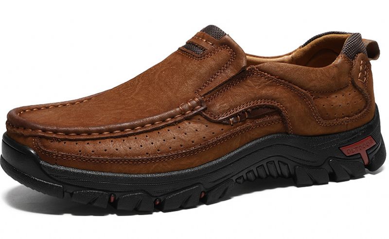 Bustamante Heren Loafers Casual Schoenen - Koffie