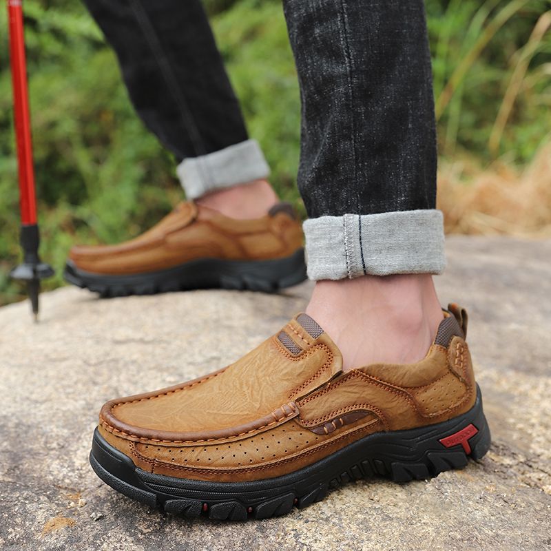 Bustamante Heren Loafers Casual Schoenen - Koffie