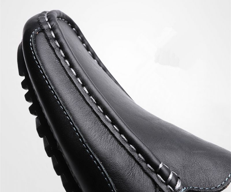 Buster Heren Loafers Casual Schoenen - Zwart