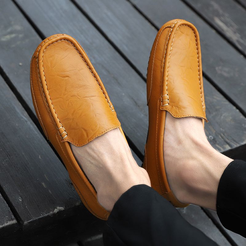 Buster Heren Loafers Casual Schoenen - Zwart