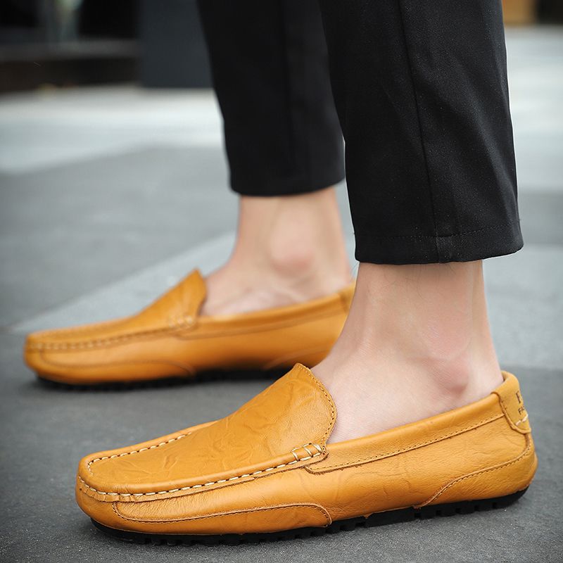 Buster Heren Loafers Casual Schoenen - Zwart