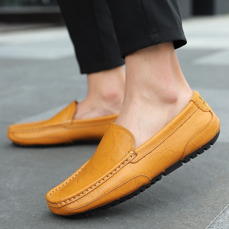 Buster Heren Loafers Casual Schoenen - Zwart