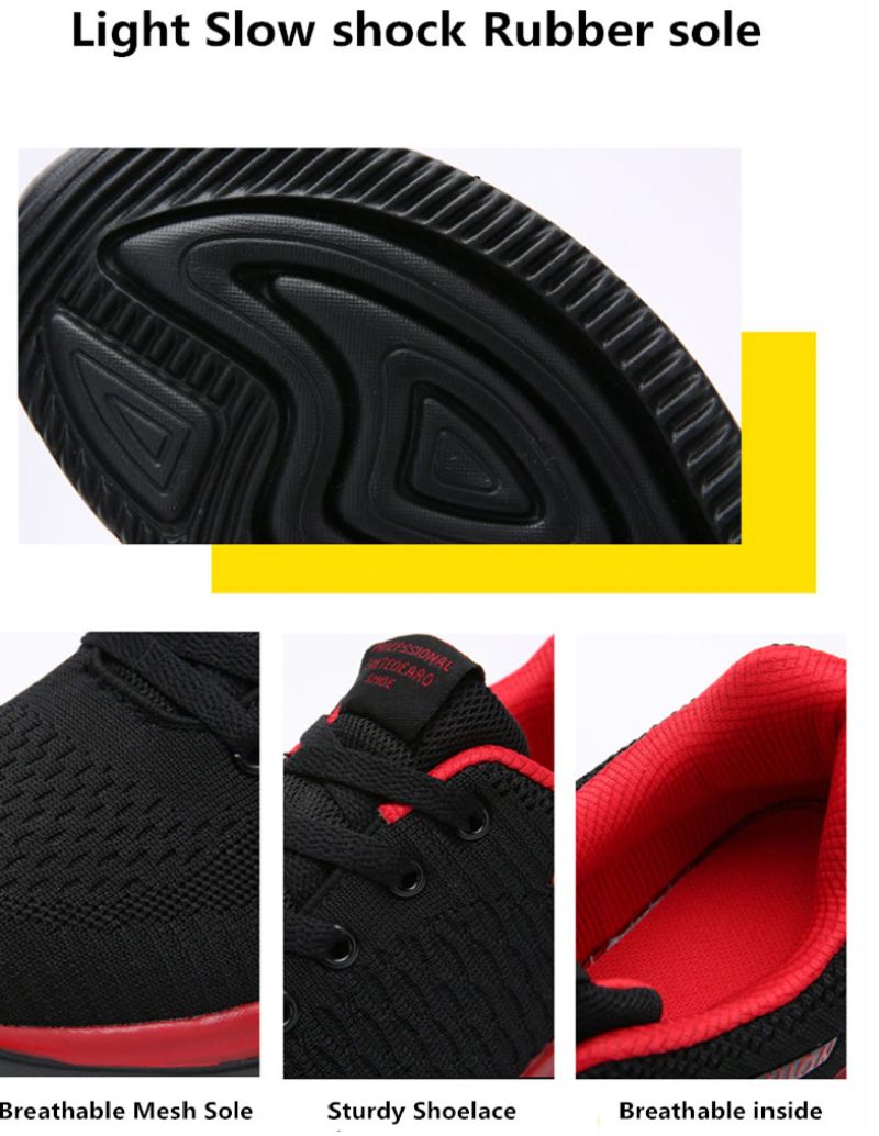 Byron Heren Anti-ademende Sportschoenen - Rood