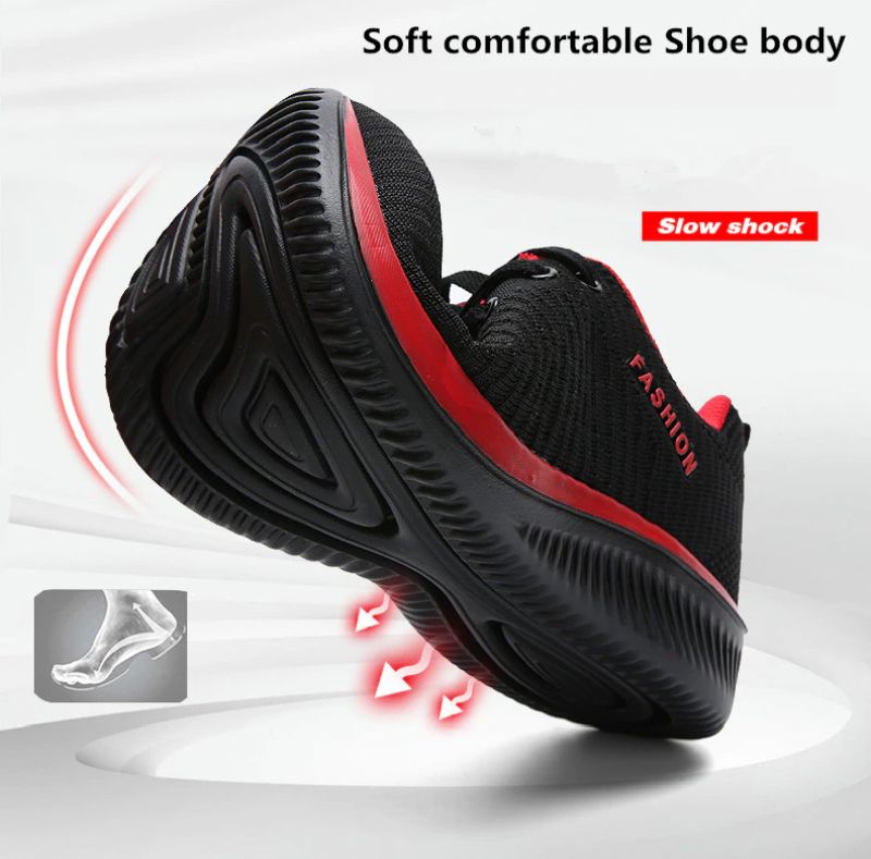 Byron Heren Anti-ademende Sportschoenen - Rood