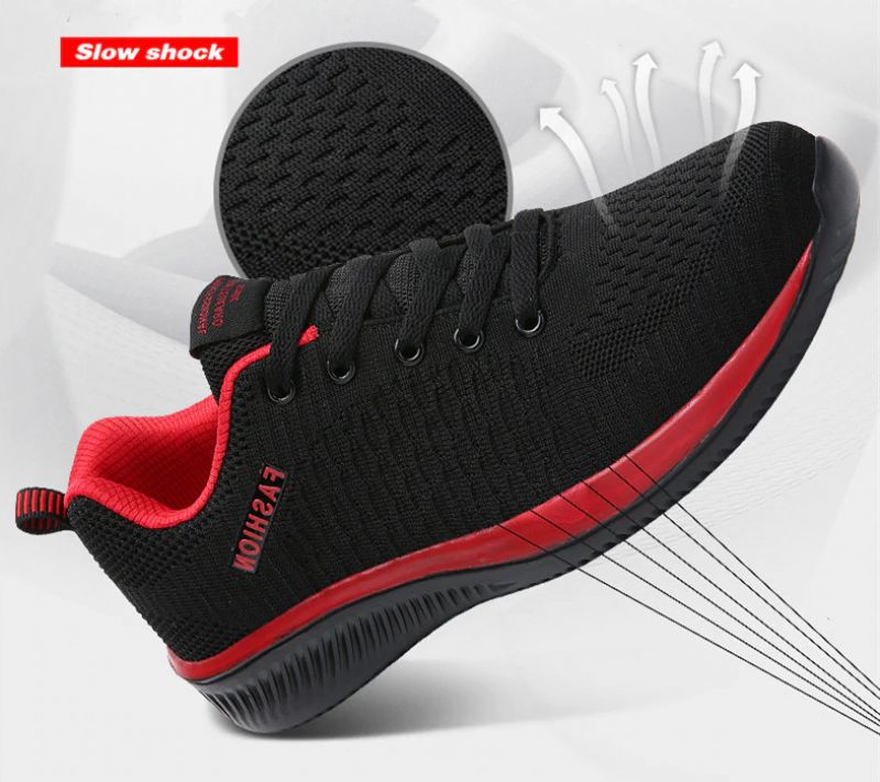 Byron Heren Anti-ademende Sportschoenen - Rood