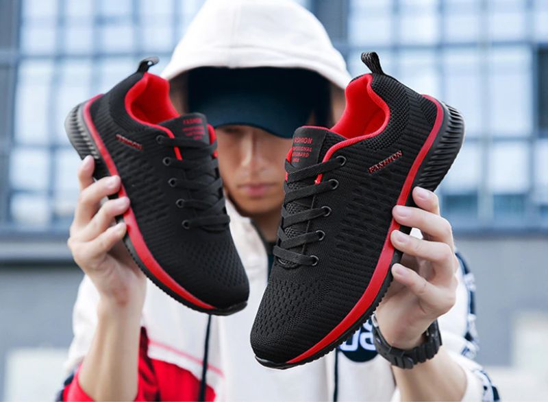 Byron Heren Anti-ademende Sportschoenen - Rood