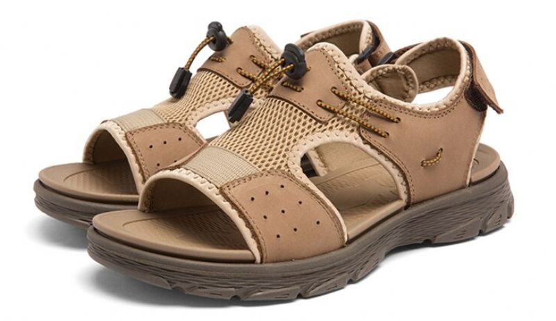 Cacique Heren Wandelsandaal - Kaki