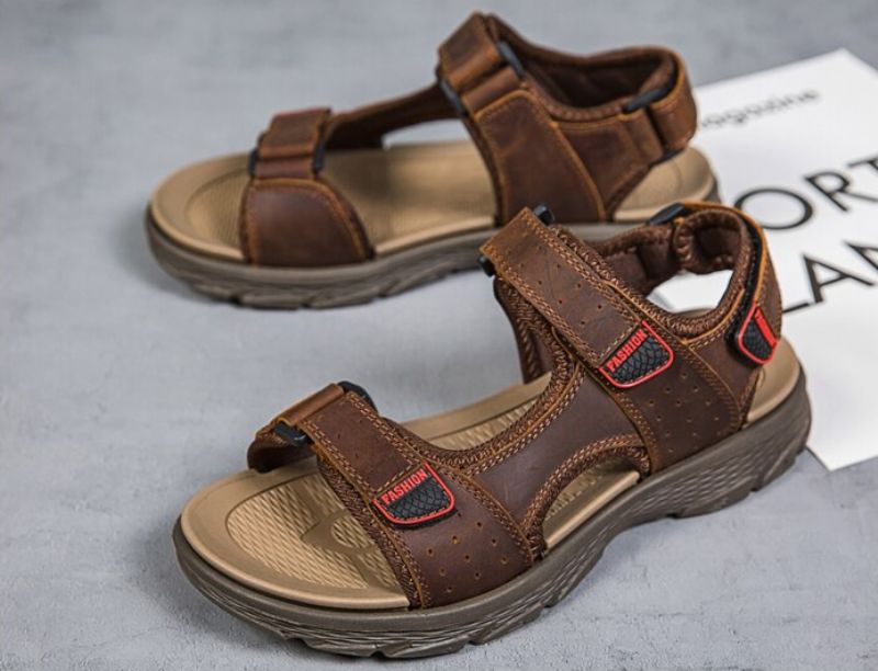Cacique Heren Wandelsandaal - Kaki