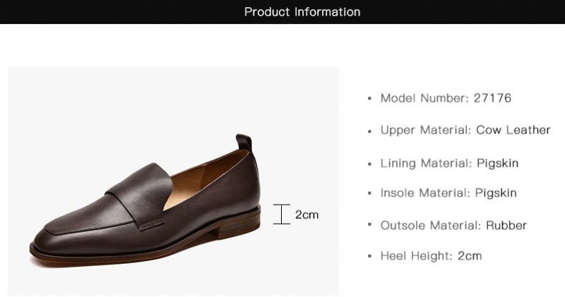 Calixto Dames Casual Slip-on Loafer Schoenen - Koffie