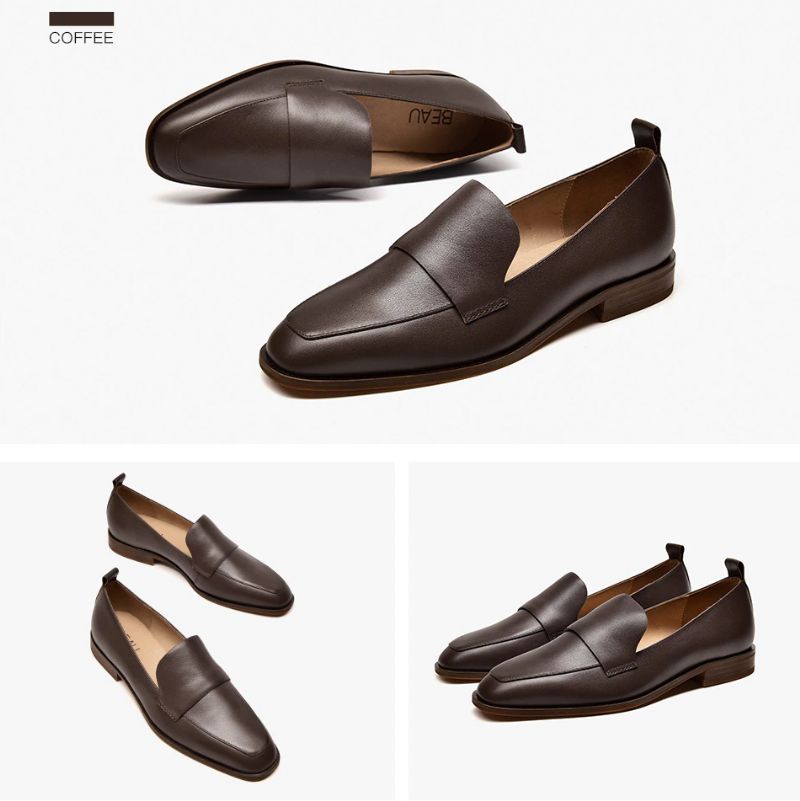 Calixto Dames Casual Slip-on Loafer Schoenen - Koffie