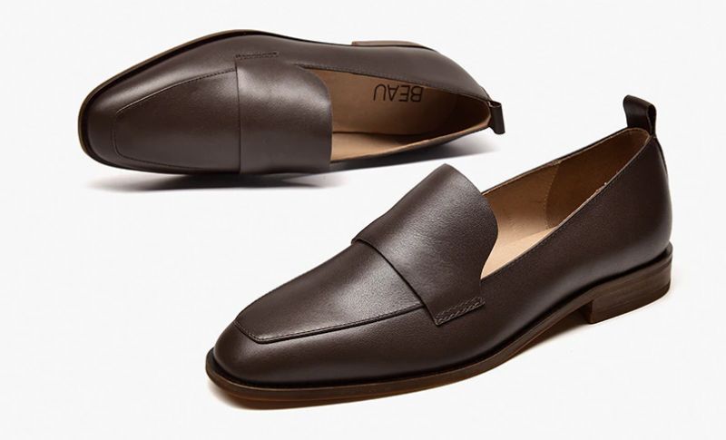 Calixto Dames Casual Slip-on Loafer Schoenen - Koffie