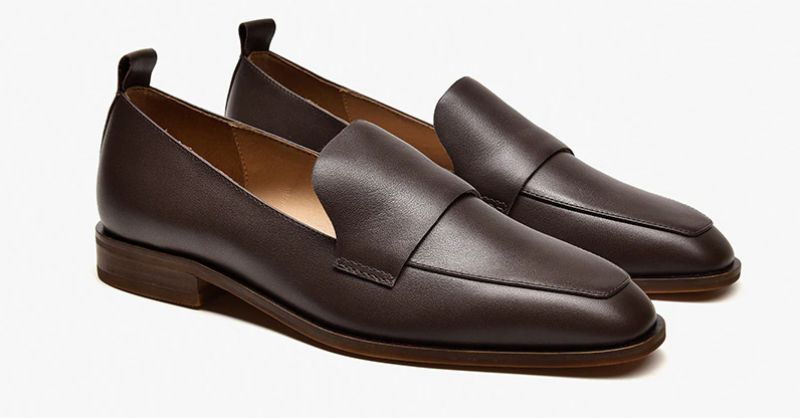Calixto Dames Casual Slip-on Loafer Schoenen - Koffie
