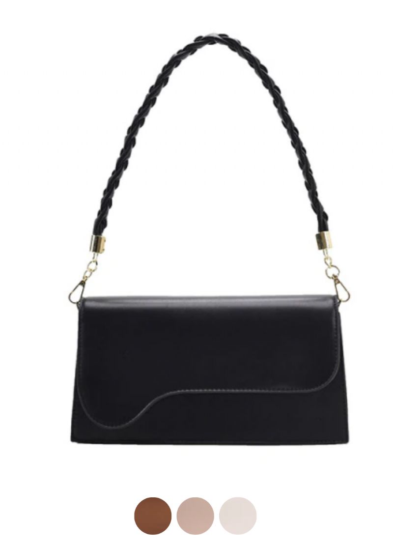 Caly Dames Kleine Leren Schouder Handtas
