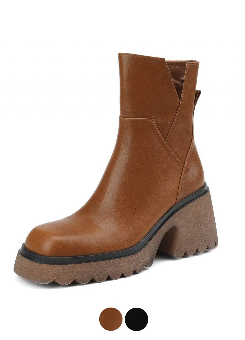 Camacho Dames Platform Kantoor Enkellaarsjes