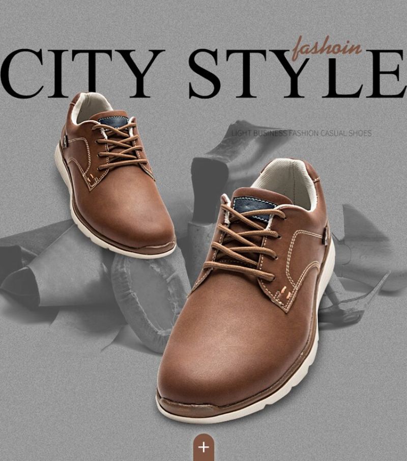 Cambridge Heren Casual Sneakers - Bruin