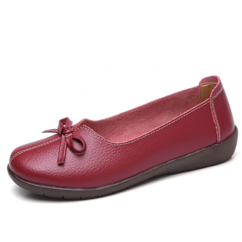 Camelia Dames Loafer Schoenen - Wijn rood