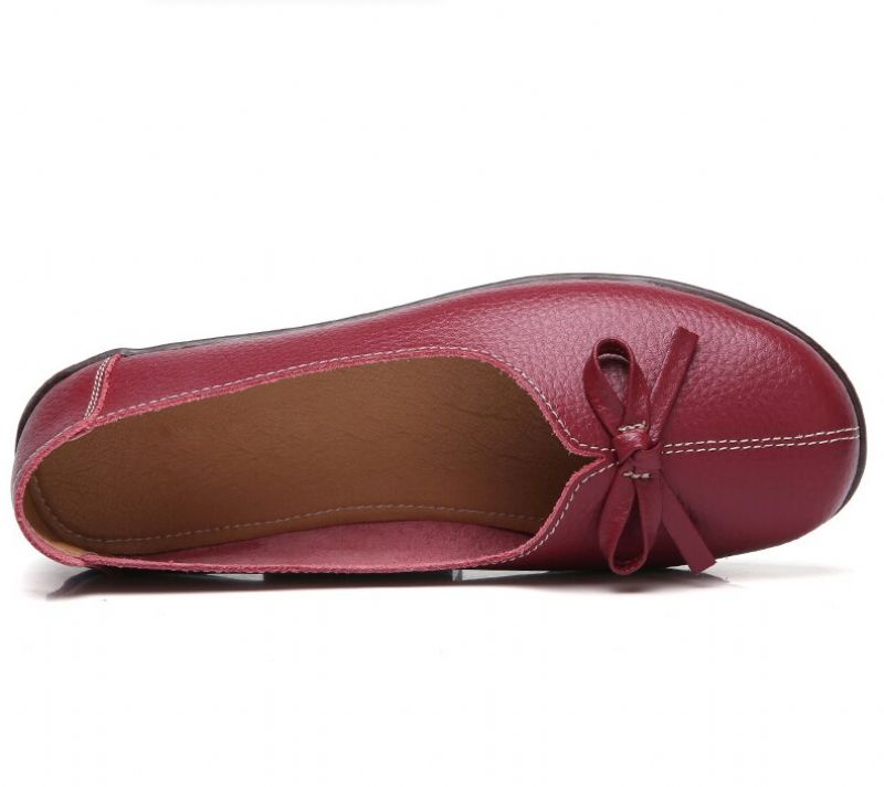 Camelia Dames Loafer Schoenen - Wijn rood