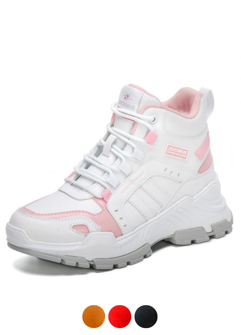 Camila Dames Platform Sneakers Met Veters