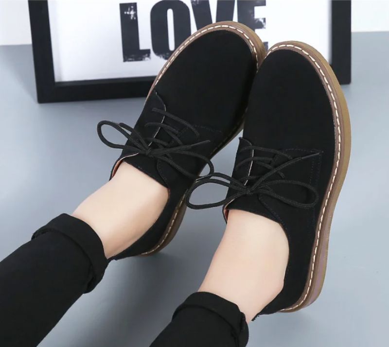 Camile Dames Oxford Loafer - Beige