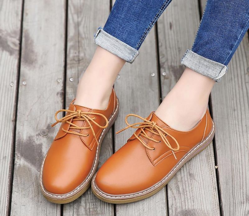 Camile Dames Oxford Loafer - Beige
