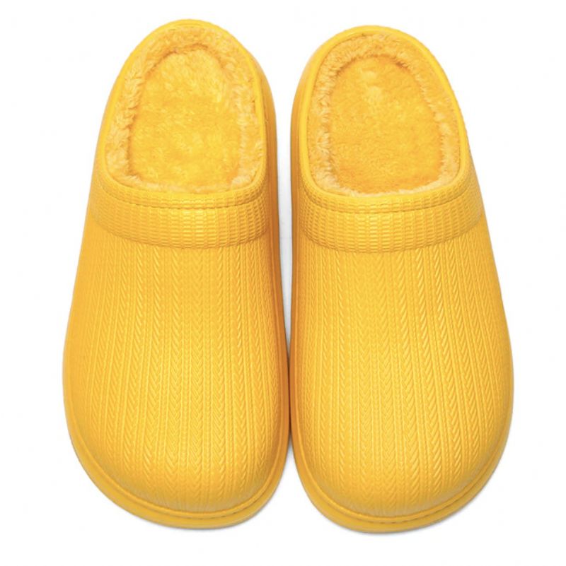 Canaima Dames Pantoffels Schoenen - Geel-pantoffel