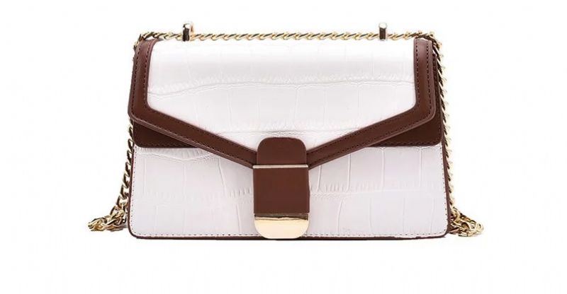 Candelillo Dames Handtas - Bruin Met Wit