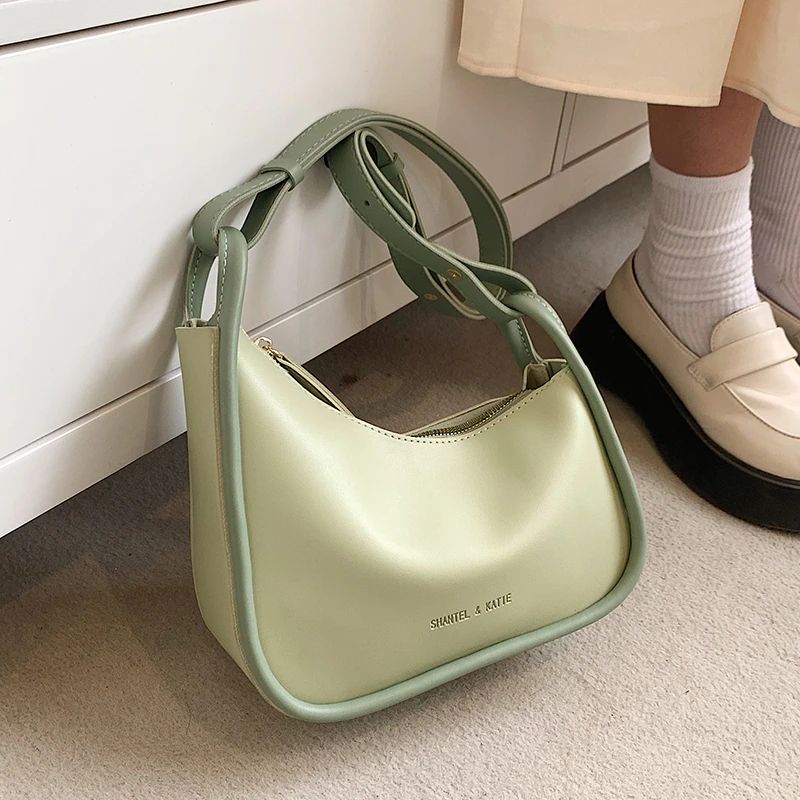 Capricho Dames Imitatieleren Crossbody Handtas - Groen