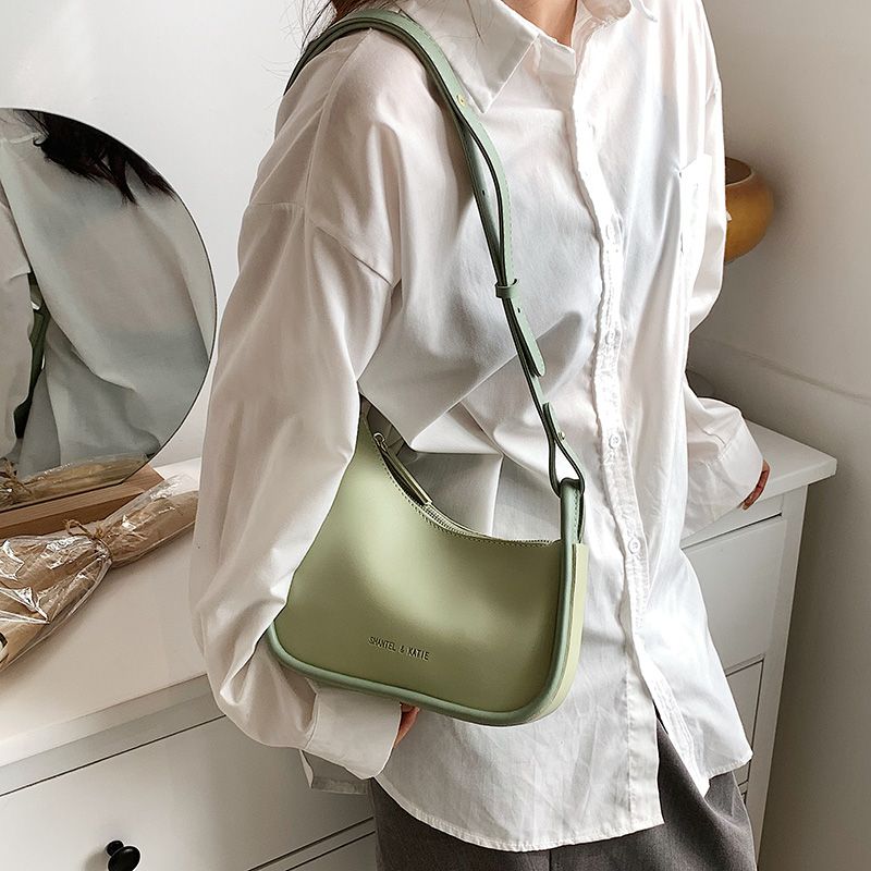 Capricho Dames Imitatieleren Crossbody Handtas - Groen