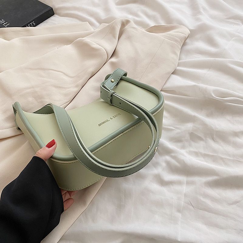 Capricho Dames Imitatieleren Crossbody Handtas - Groen