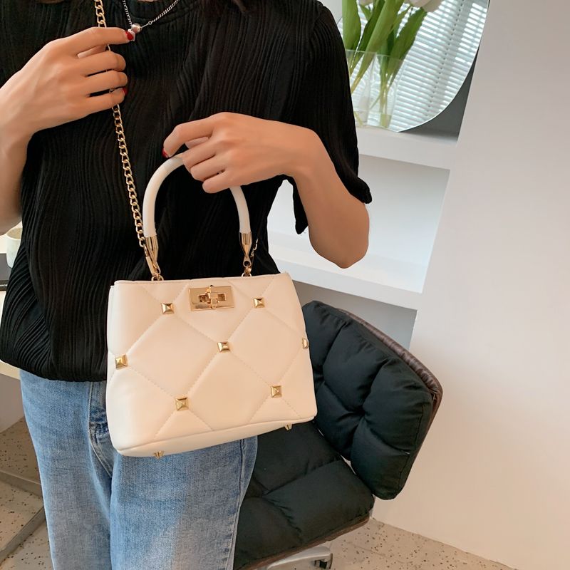 Captus Dames Luxe Leren Handtas - Wit