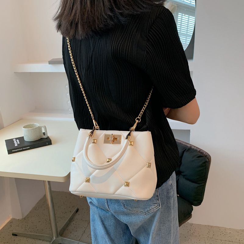 Captus Dames Luxe Leren Handtas - Wit