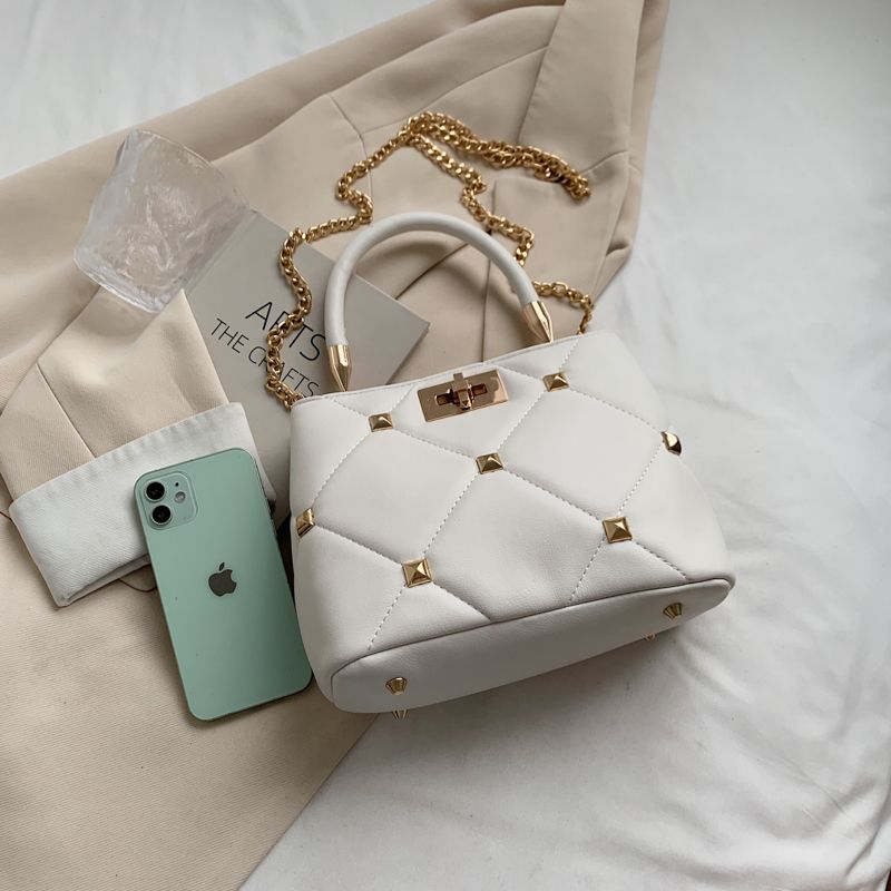 Captus Dames Luxe Leren Handtas - Wit