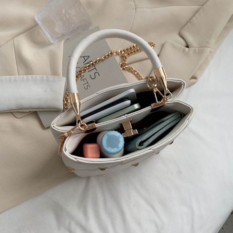 Captus Dames Luxe Leren Handtas - Wit