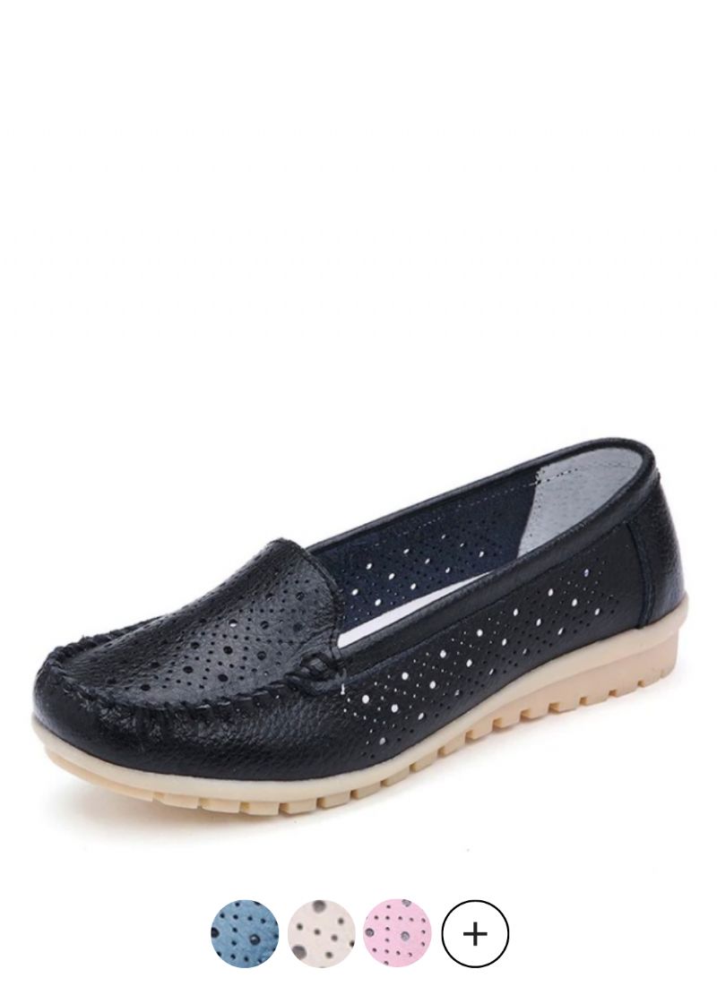 Caracolito Dames Loafer Zwarte Schoenen