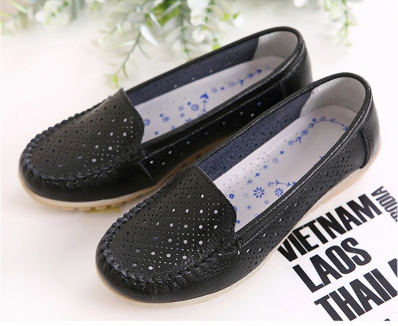 Caracolito Dames Loafer Zwarte Schoenen - Zwart