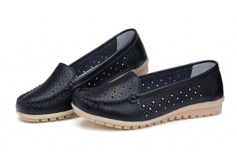 Caracolito Dames Loafer Zwarte Schoenen - Zwart