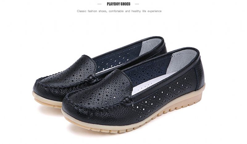 Caracolito Dames Loafer Zwarte Schoenen - Zwart