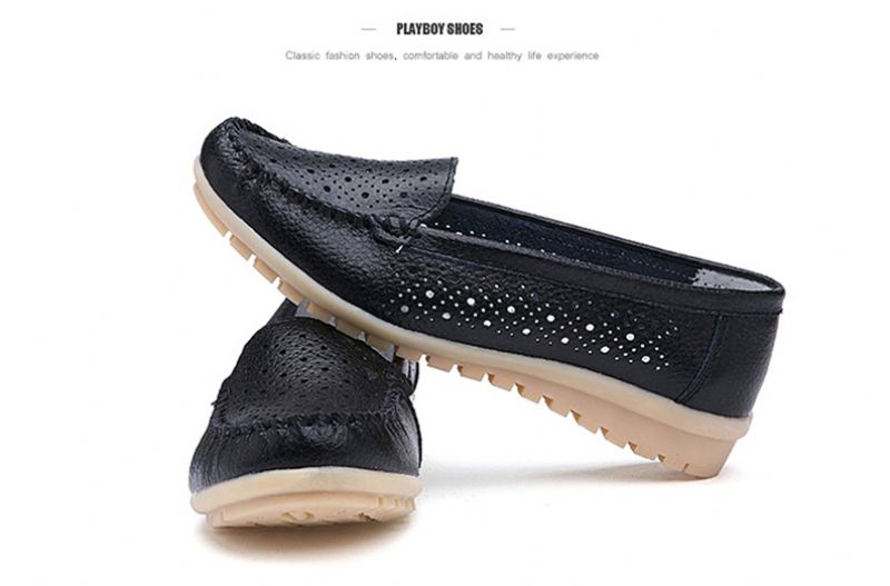 Caracolito Dames Loafer Zwarte Schoenen - Zwart