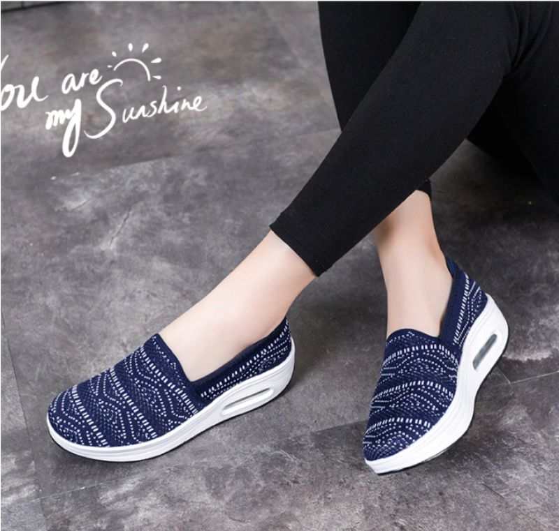 Caribay Platform Schoenen Voor Dames - Blauw