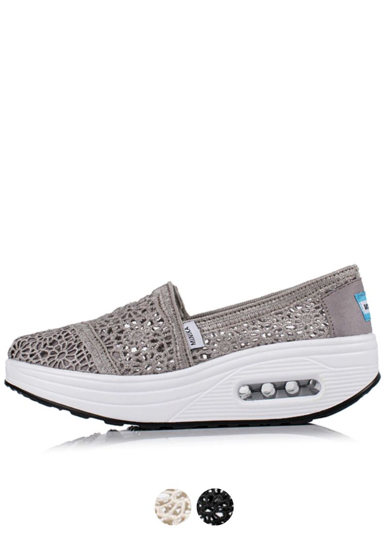 Caridad Dames Platform Schoenen Ademende Slip On