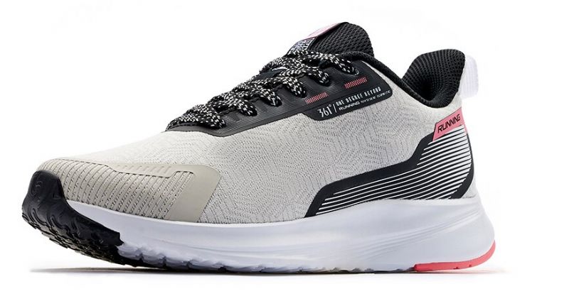 Carl Dames Ademende Hardloopschoenen - Wit Lt.Coral